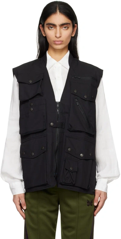 Needles Black Field Vest In B-black