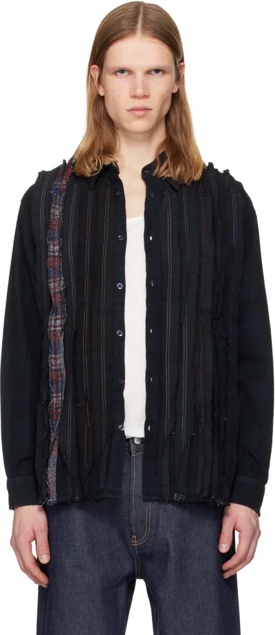 Needles Black Flannel Shirt