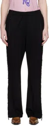 Needles Black Fringe Boot Cut Track Pants In Multi