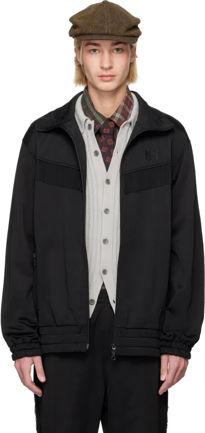 Needles Black Fringe Track Jacket In B-black
