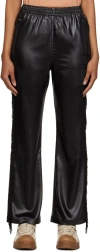 Needles Black Fringe Track Pants In C-black
