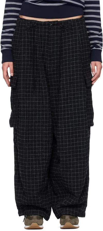 Needles Black H.d. Bdu Cargo Pants In Gray