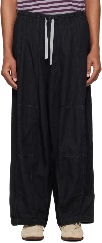 Needles Black H.d. Jeans In B-black
