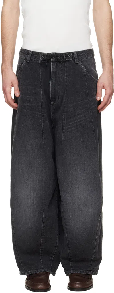 Needles Black H.d. Jeans In White