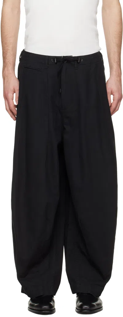 Needles Black H.d. Military Trousers