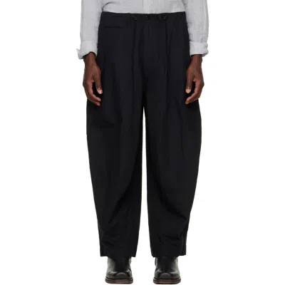 Needles Black H.d. Military Trousers