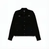 Needles Black Jacket With Classic Collar And Embroidered Details In Black