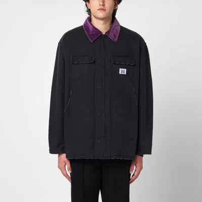 NEEDLES NEEDLES BLACK LUMBERJACK SHIRT JACKET