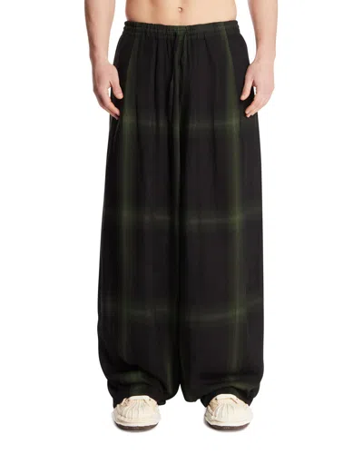 Needles Black Oversize Checkered Pants