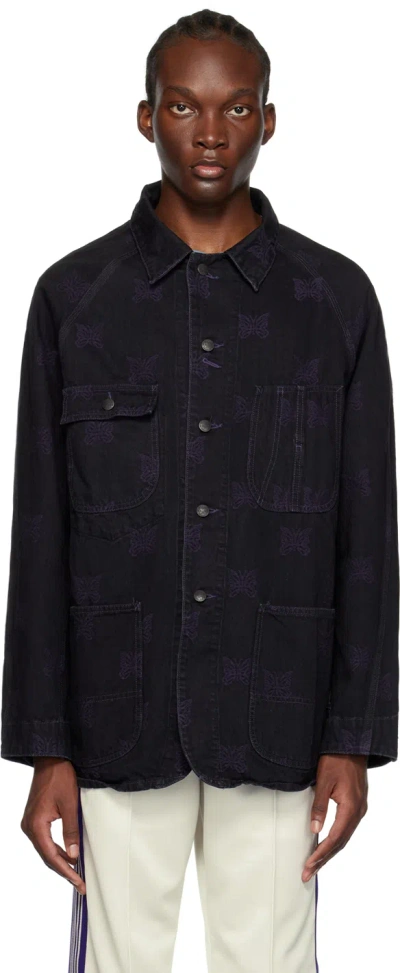 Needles Black Papillon Denim Jacket