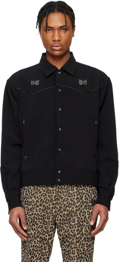 NEEDLES BLACK PIPING COWBOY JACKET