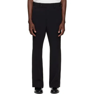 Needles Black Poly Light Double Cloth Boot-cut Trousers