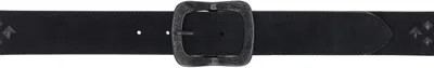 Needles Black Square Studs Belt In B-black