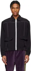 Needles Black Stitched Sport Jacket In C-black