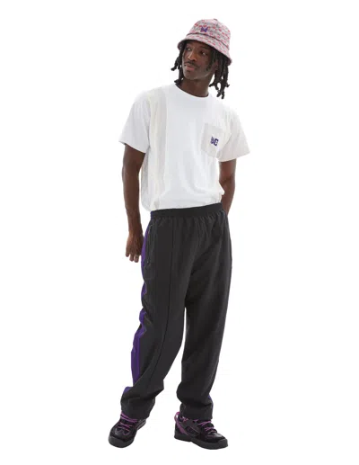 Needles Black Trousers With Stripes
