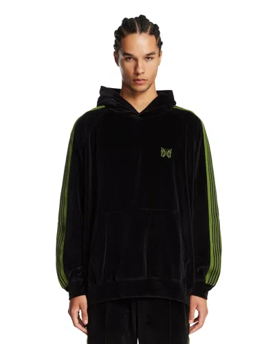 Needles Black Velvet Hoodie