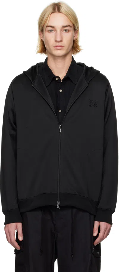 Needles Black Zipped Hoodie In C-black