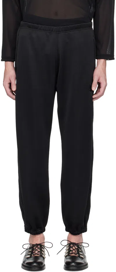 Needles Black Zipped Lounge Pants In D-black