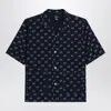 Needles Blue Denim Shirt With Bow Ties In Black