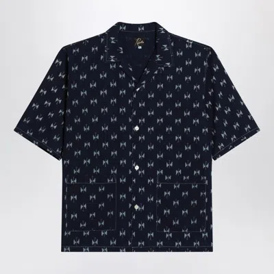 Needles Blue Denim Shirt With Bow Ties