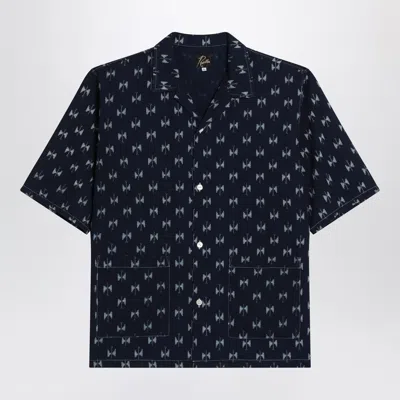 Needles Blue Denim Shirt With Bow Ties