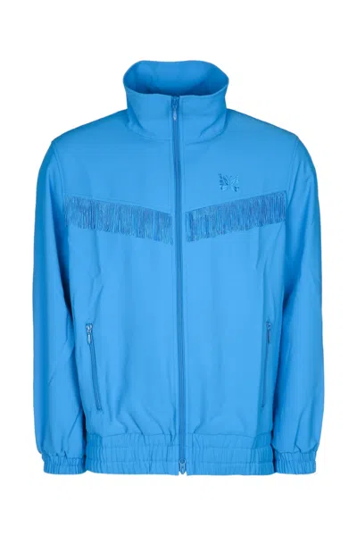 NEEDLES BLUE LOGO-EMBROIDERED SWEATSHIRT