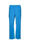 Needles Blue Pressed-crease Trousers In Blue