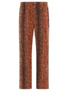 Needles Bold Snakeskin Pattern Track Trousers In Brown