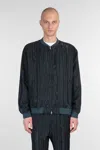 Needles Bomber Jacket In Green Rayon
