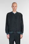Needles Bomber Jacket In Green Rayon In Green