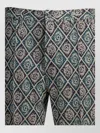 Needles Boot Cut Casual Shorts Patterned Pockets In Multi