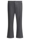 Needles Boot-cut Twill Pants And Elastic Waistband In Gray
