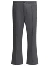 Needles Boot-cut Twill Pants And Elastic Waistband In Gray