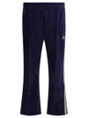 Needles Poly Smooth Logo Track Pants In Blue