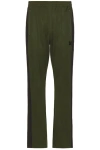 NEEDLES BOOT-CUT TRACK PANT POLY SMOOTH