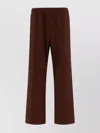 Needles Elastic Waistband Embroidered Detail Side Pockets Trousers
