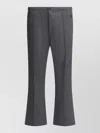 Needles Boot-cut Twill Pants And Elastic Waistband In Gray