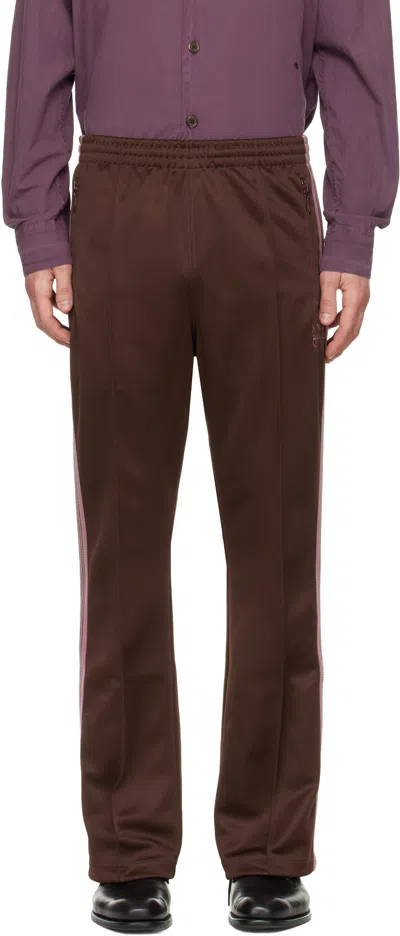 Needles Brown Boot-cut Track Pants