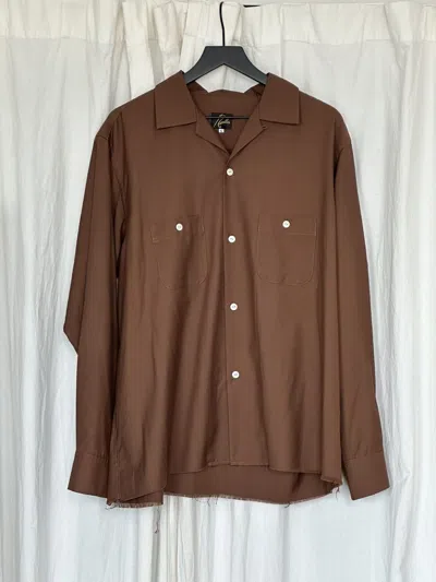 Pre-owned Needles Brown Button Up Size L
