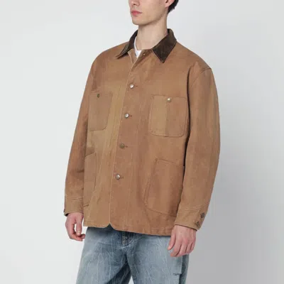 Needles Brown Cotton Jacket In Black