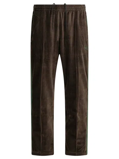 Needles Brown Cotton Polyester Sports Pants