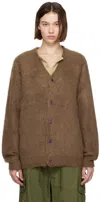 NEEDLES BROWN EP MOHAIR CARDIGAN