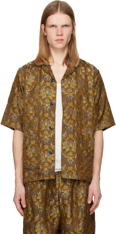 Needles Brown Kae Tanaka Edition Cabana Shirt