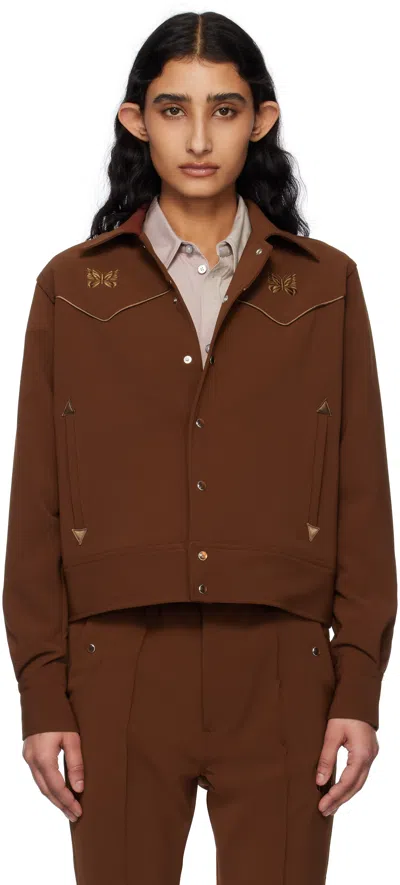 Needles Brown Piping Cowboy Jacket In A-brown