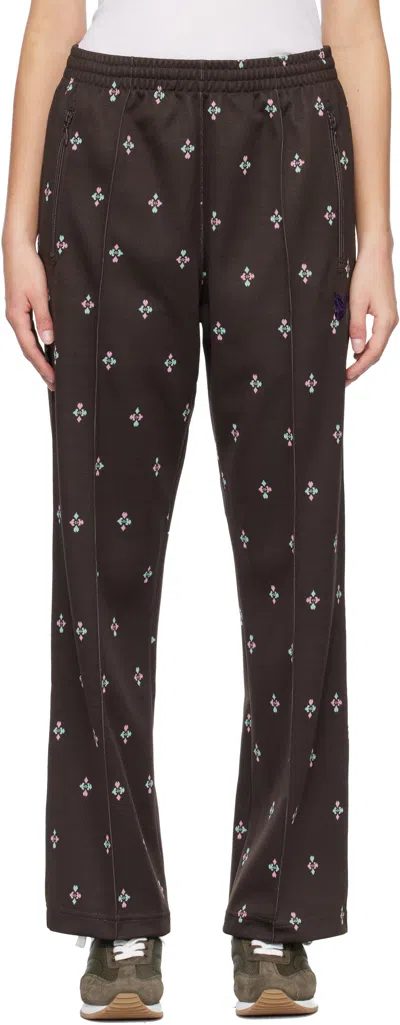 Needles Brown Poly Jacquard Lounge Pants