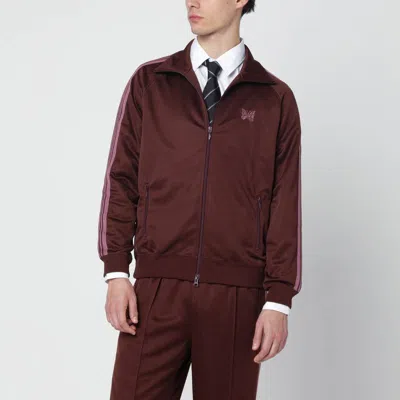 NEEDLES NEEDLES BROWN/ANTIQUEROSE ZIP TRACK JACKET