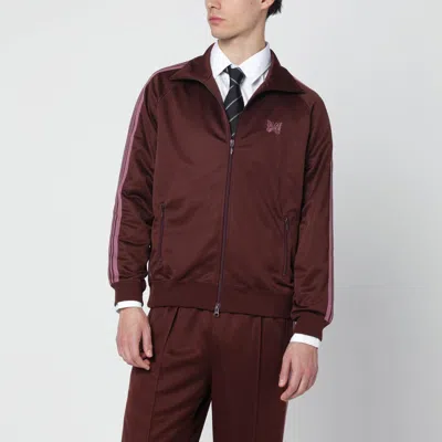 NEEDLES NEEDLES BROWN/ANTIQUE-ROSE ZIP TRACK JACKET