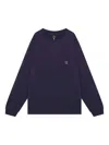Needles Logo Patch Long-sleeved T-shirt In Purple