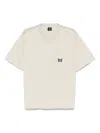 Needles Papillon Embroidered Pocket Tee In Neutrals