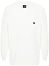 Needles Logo Patch Chest Pocket Long Sleeves Round Neck In White